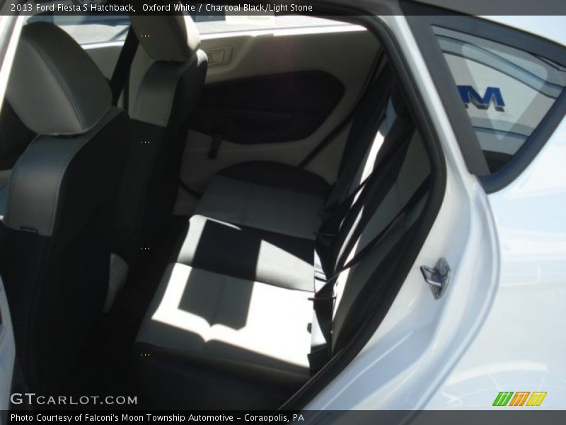 Oxford White / Charcoal Black/Light Stone 2013 Ford Fiesta S Hatchback