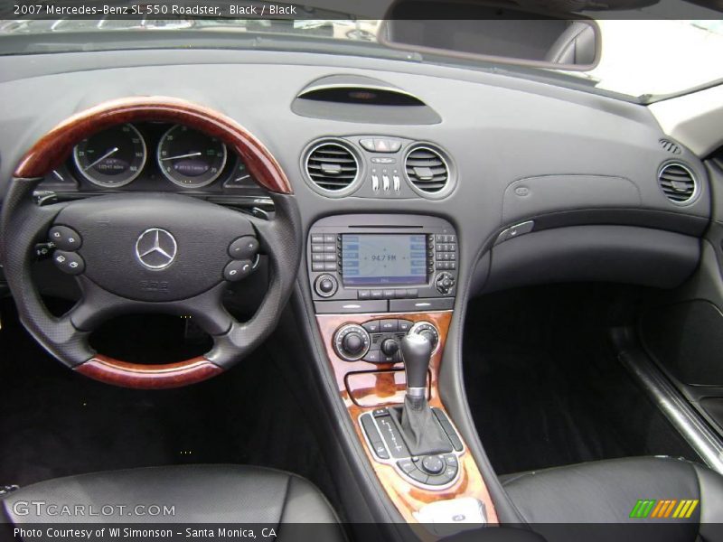 Black / Black 2007 Mercedes-Benz SL 550 Roadster