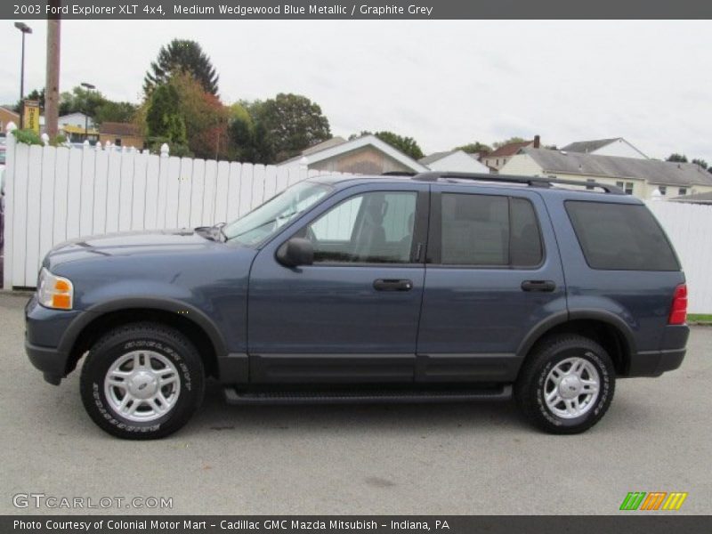 Medium Wedgewood Blue Metallic / Graphite Grey 2003 Ford Explorer XLT 4x4