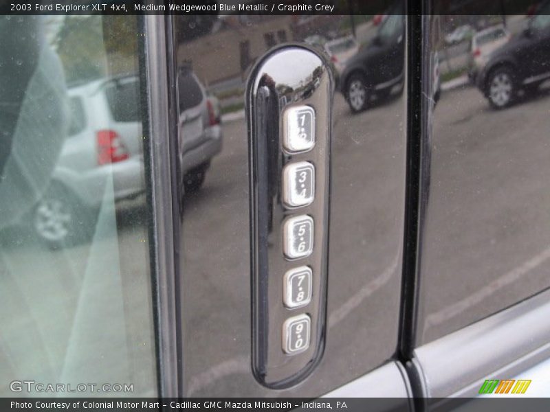 Medium Wedgewood Blue Metallic / Graphite Grey 2003 Ford Explorer XLT 4x4