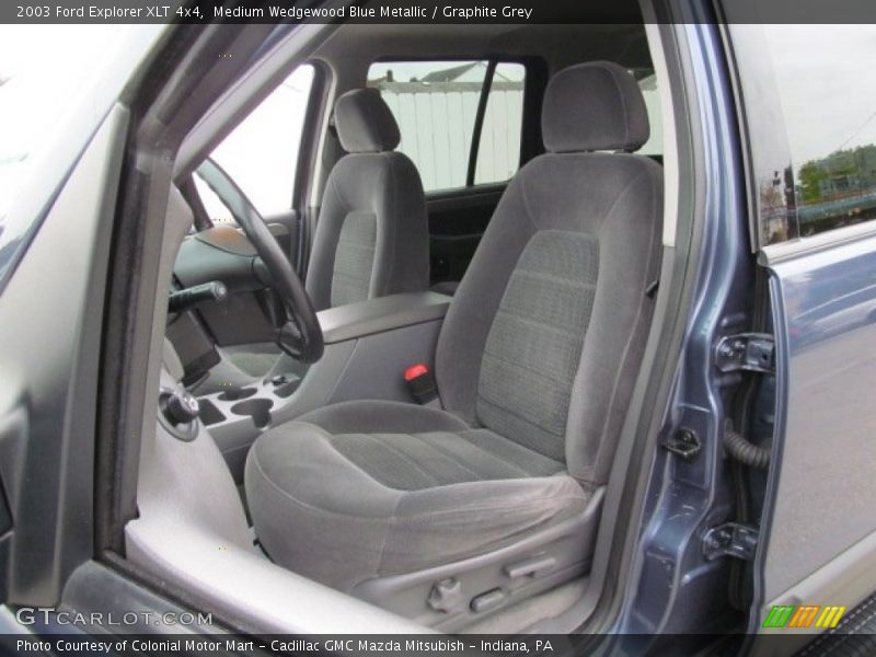 Medium Wedgewood Blue Metallic / Graphite Grey 2003 Ford Explorer XLT 4x4