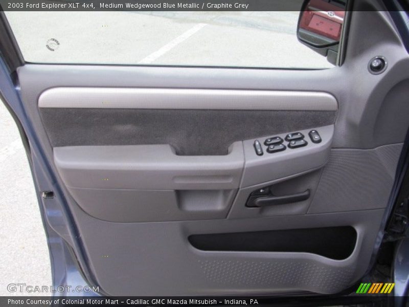 Medium Wedgewood Blue Metallic / Graphite Grey 2003 Ford Explorer XLT 4x4