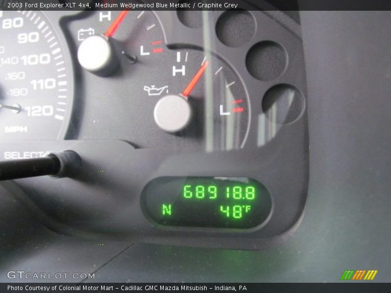 Medium Wedgewood Blue Metallic / Graphite Grey 2003 Ford Explorer XLT 4x4