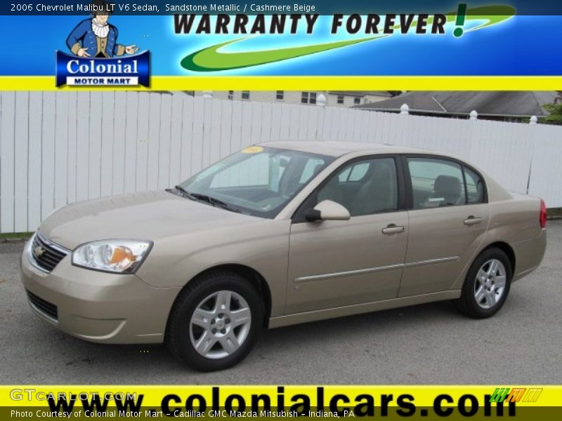 Sandstone Metallic / Cashmere Beige 2006 Chevrolet Malibu LT V6 Sedan