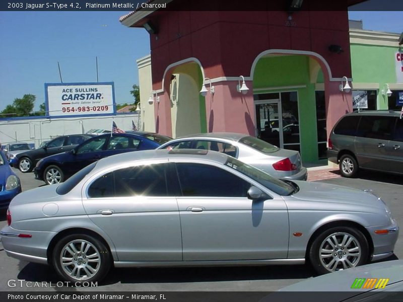 Platinum Metallic / Charcoal 2003 Jaguar S-Type 4.2