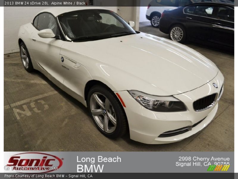 Alpine White / Black 2013 BMW Z4 sDrive 28i
