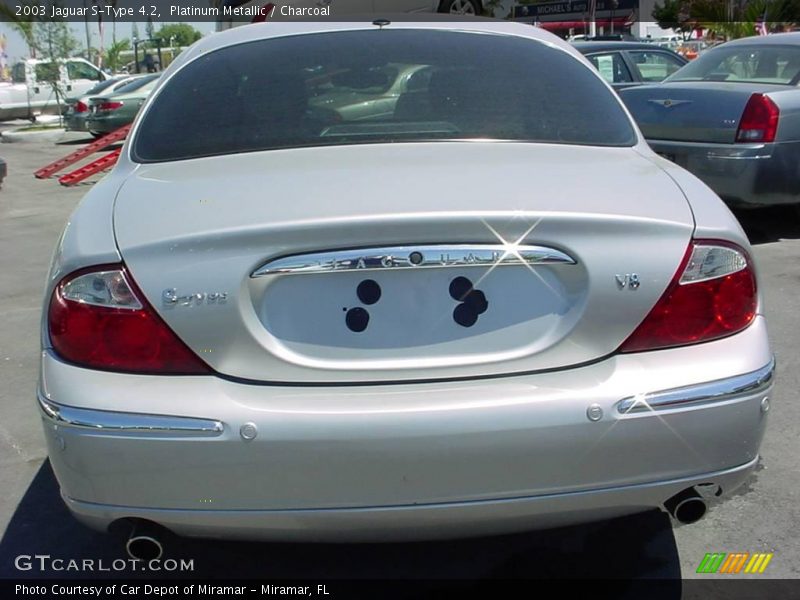Platinum Metallic / Charcoal 2003 Jaguar S-Type 4.2