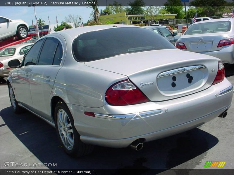 Platinum Metallic / Charcoal 2003 Jaguar S-Type 4.2