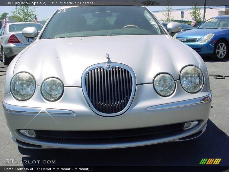 Platinum Metallic / Charcoal 2003 Jaguar S-Type 4.2