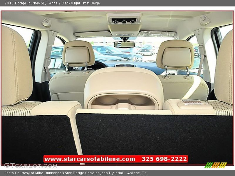 White / Black/Light Frost Beige 2013 Dodge Journey SE