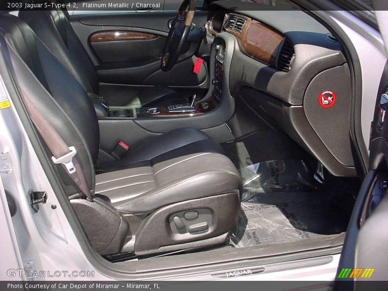 Platinum Metallic / Charcoal 2003 Jaguar S-Type 4.2