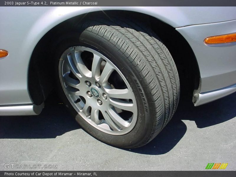 Platinum Metallic / Charcoal 2003 Jaguar S-Type 4.2