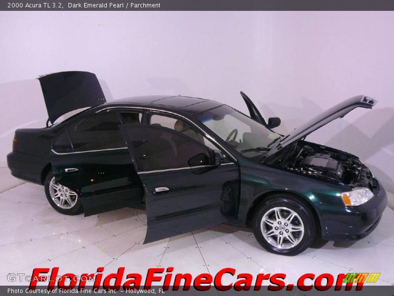 Dark Emerald Pearl / Parchment 2000 Acura TL 3.2
