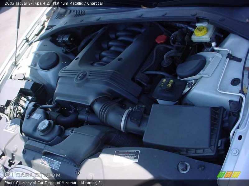 Platinum Metallic / Charcoal 2003 Jaguar S-Type 4.2
