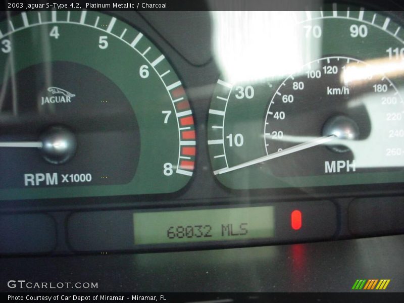 Platinum Metallic / Charcoal 2003 Jaguar S-Type 4.2