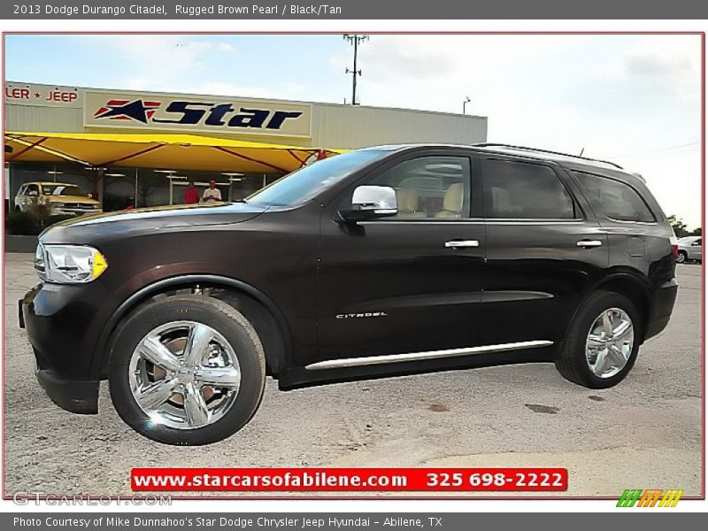 Rugged Brown Pearl / Black/Tan 2013 Dodge Durango Citadel
