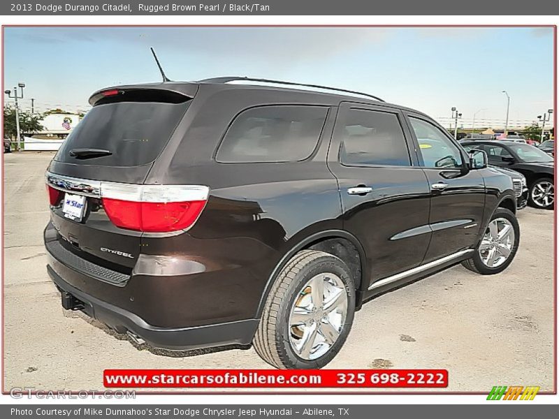 Rugged Brown Pearl / Black/Tan 2013 Dodge Durango Citadel