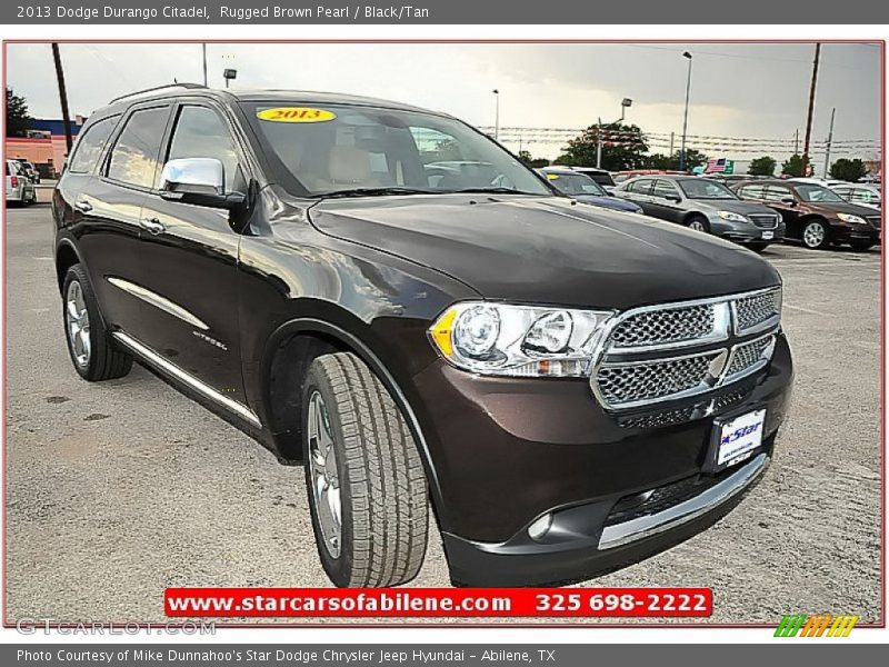 Rugged Brown Pearl / Black/Tan 2013 Dodge Durango Citadel