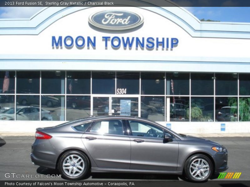 Sterling Gray Metallic / Charcoal Black 2013 Ford Fusion SE