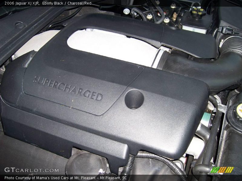Ebony Black / Charcoal/Red 2006 Jaguar XJ XJR