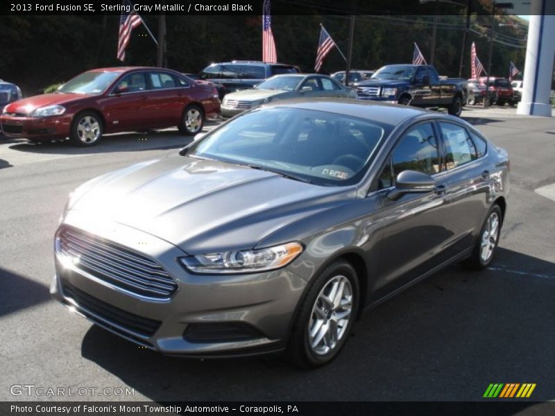Sterling Gray Metallic / Charcoal Black 2013 Ford Fusion SE