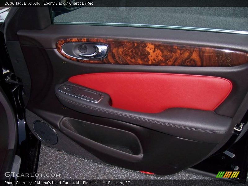 Ebony Black / Charcoal/Red 2006 Jaguar XJ XJR