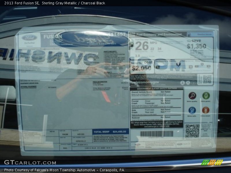  2013 Fusion SE Window Sticker