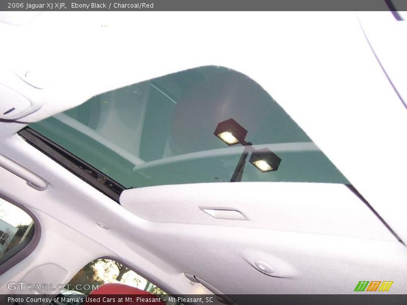 Ebony Black / Charcoal/Red 2006 Jaguar XJ XJR