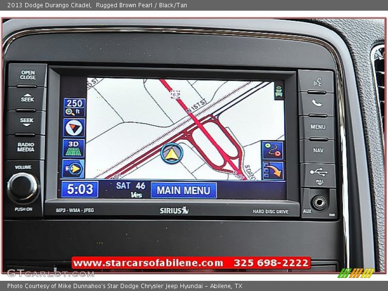 Rugged Brown Pearl / Black/Tan 2013 Dodge Durango Citadel