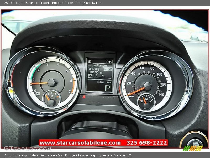Rugged Brown Pearl / Black/Tan 2013 Dodge Durango Citadel