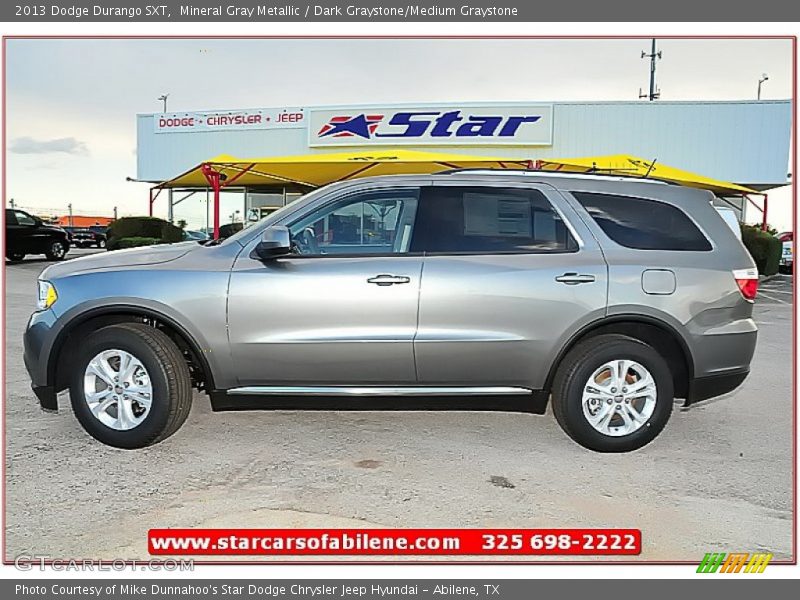 Mineral Gray Metallic / Dark Graystone/Medium Graystone 2013 Dodge Durango SXT