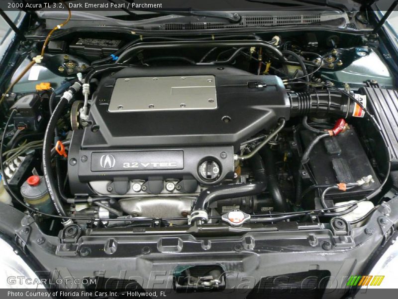 Dark Emerald Pearl / Parchment 2000 Acura TL 3.2