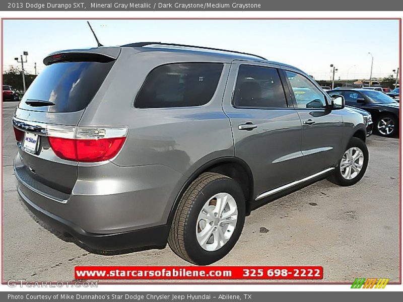 Mineral Gray Metallic / Dark Graystone/Medium Graystone 2013 Dodge Durango SXT