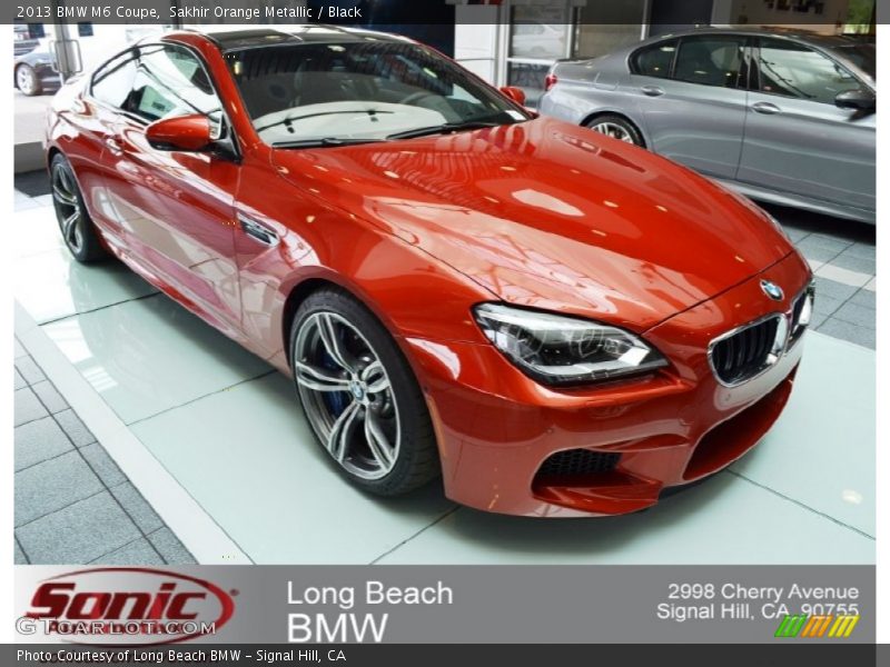Sakhir Orange Metallic / Black 2013 BMW M6 Coupe
