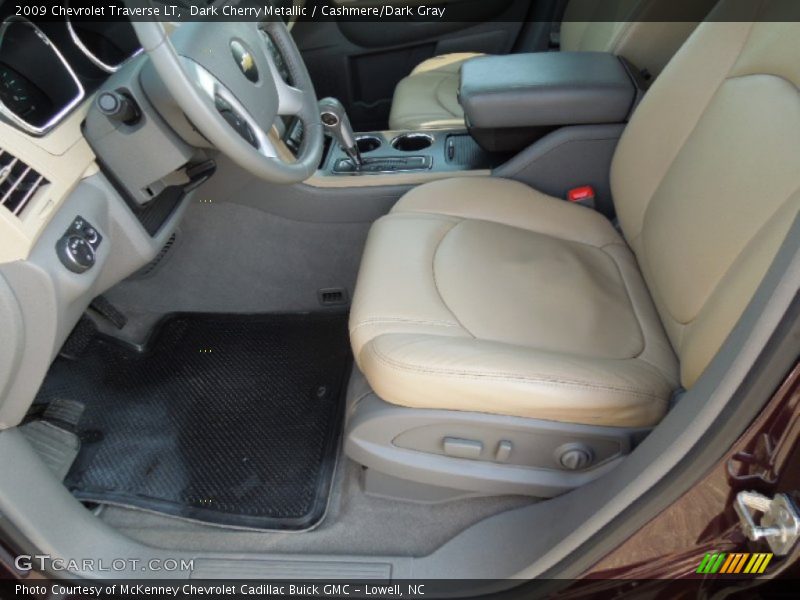 Dark Cherry Metallic / Cashmere/Dark Gray 2009 Chevrolet Traverse LT