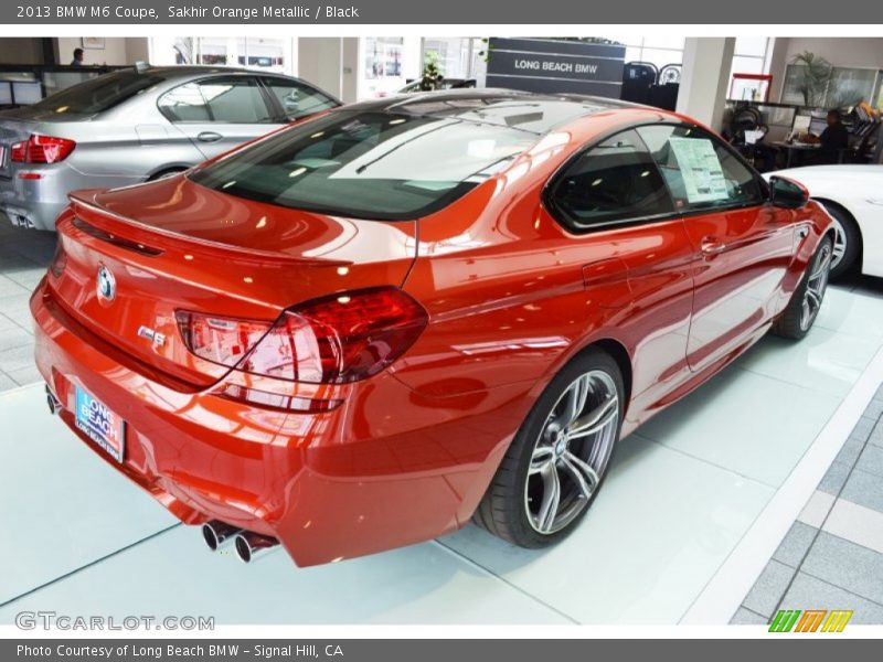 Sakhir Orange Metallic / Black 2013 BMW M6 Coupe