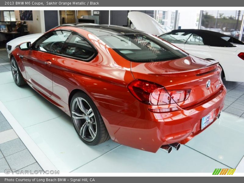 Sakhir Orange Metallic / Black 2013 BMW M6 Coupe