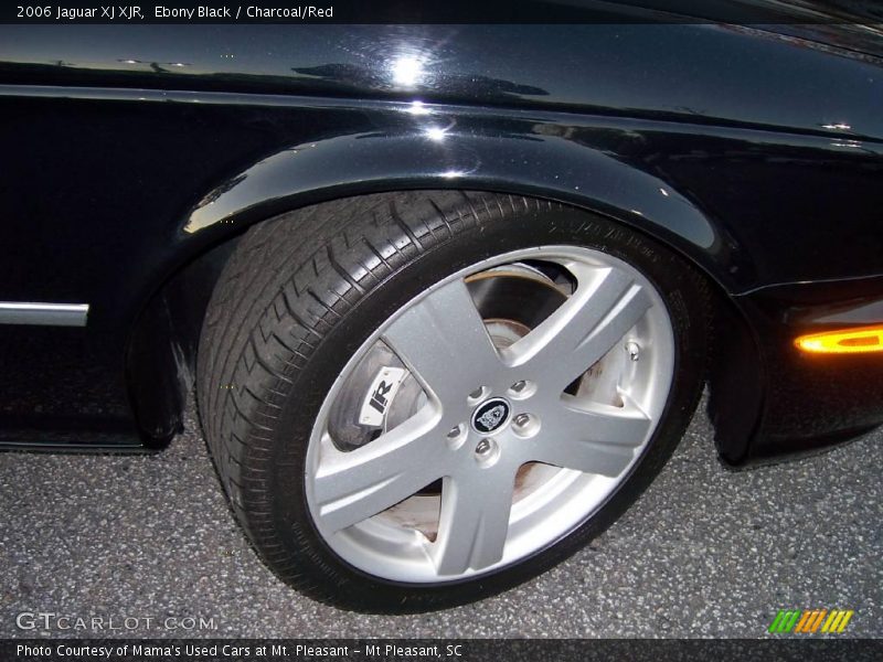Ebony Black / Charcoal/Red 2006 Jaguar XJ XJR