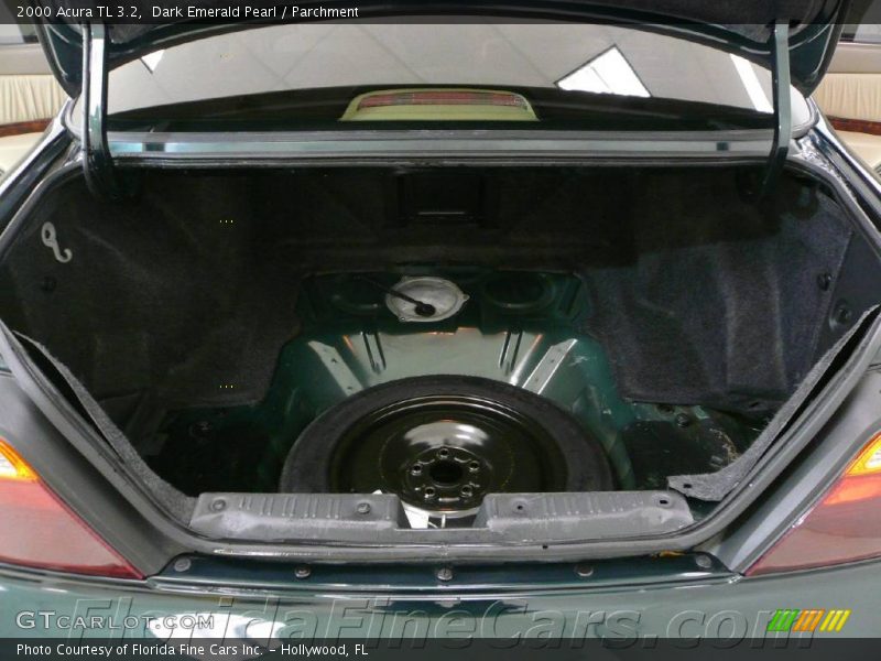 Dark Emerald Pearl / Parchment 2000 Acura TL 3.2