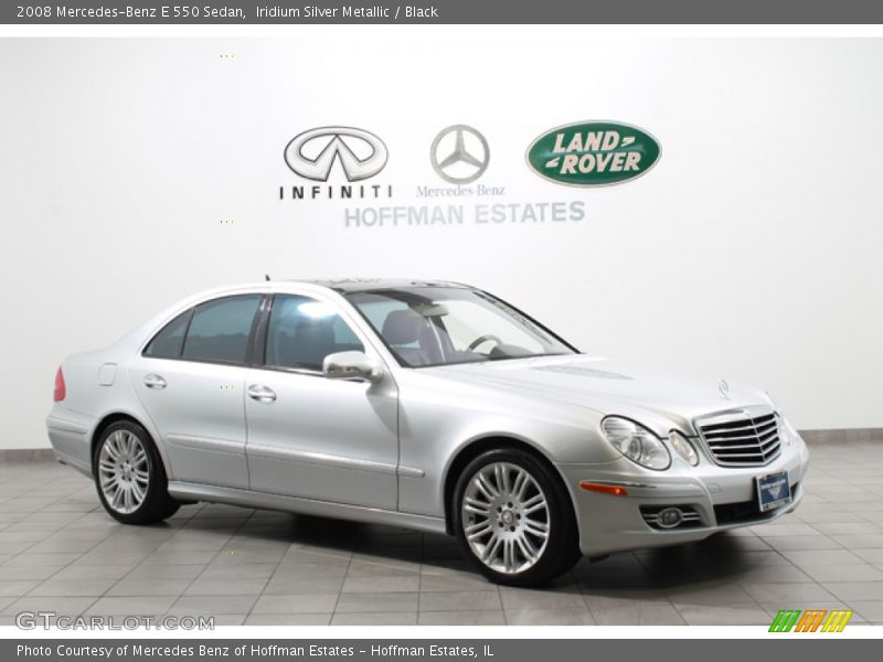 Iridium Silver Metallic / Black 2008 Mercedes-Benz E 550 Sedan