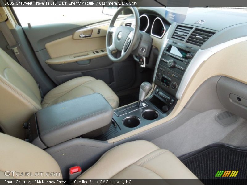 Dark Cherry Metallic / Cashmere/Dark Gray 2009 Chevrolet Traverse LT