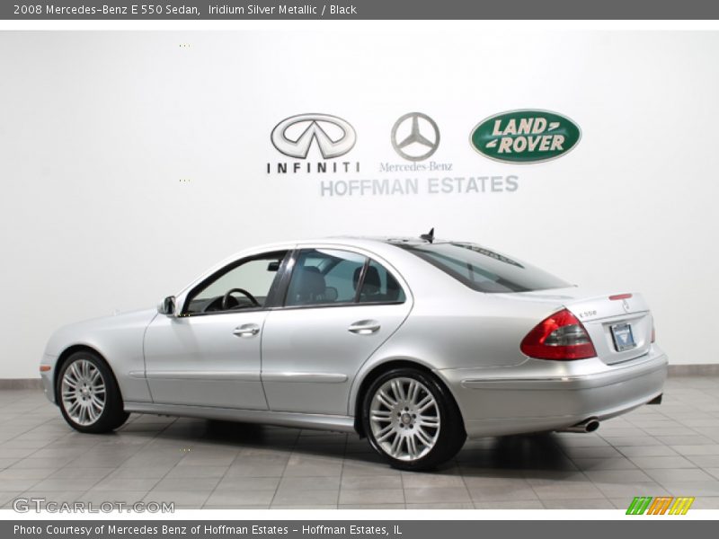 Iridium Silver Metallic / Black 2008 Mercedes-Benz E 550 Sedan