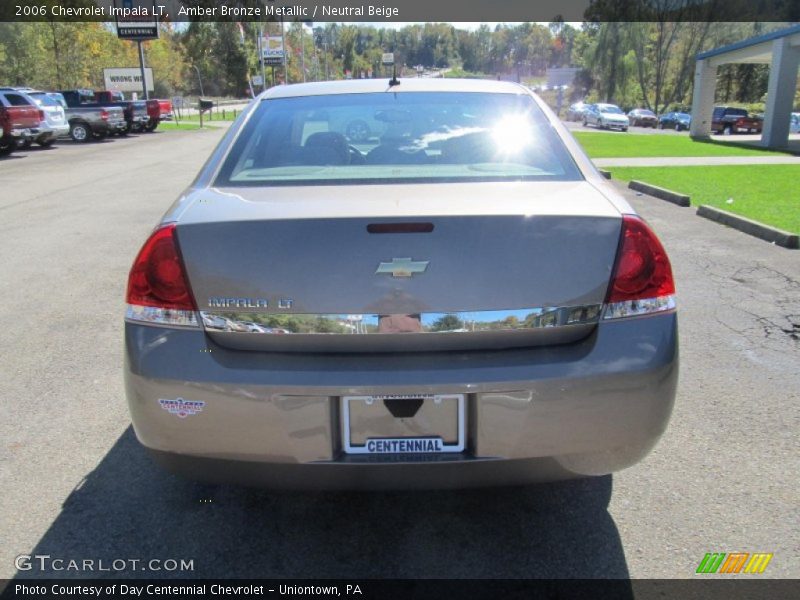 Amber Bronze Metallic / Neutral Beige 2006 Chevrolet Impala LT