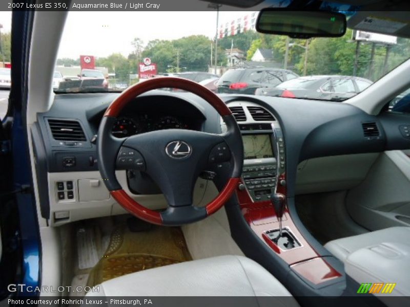 Aquamarine Blue / Light Gray 2007 Lexus ES 350