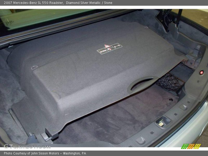 Diamond Silver Metallic / Stone 2007 Mercedes-Benz SL 550 Roadster