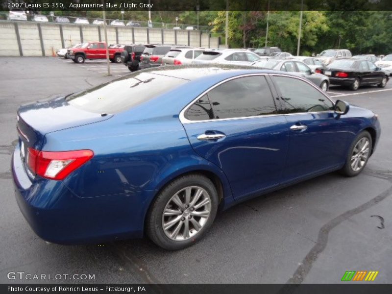 Aquamarine Blue / Light Gray 2007 Lexus ES 350