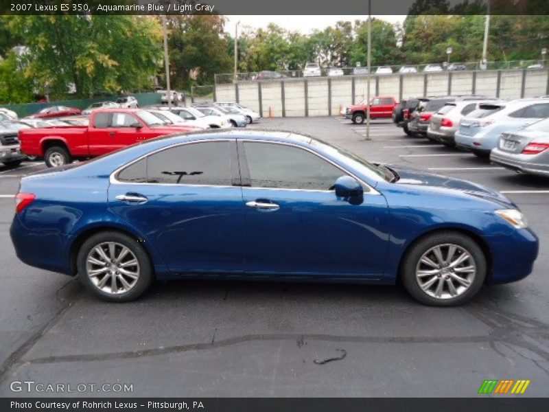 Aquamarine Blue / Light Gray 2007 Lexus ES 350