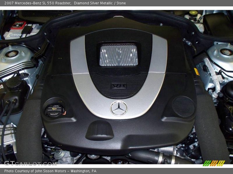 Diamond Silver Metallic / Stone 2007 Mercedes-Benz SL 550 Roadster