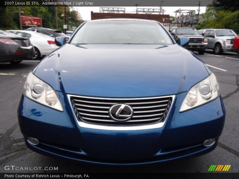 Aquamarine Blue / Light Gray 2007 Lexus ES 350