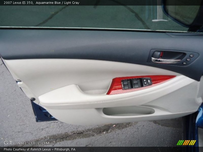 Aquamarine Blue / Light Gray 2007 Lexus ES 350